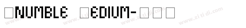 Knumble Medium字体转换